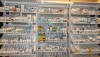 Pharmacy dose medication dispensing rack shelf cabinet