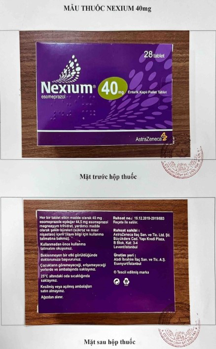 Cảnh báo thuốc NEXIUM 40mg bị làm giả